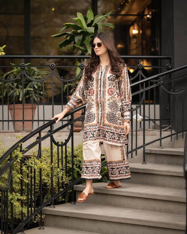 PLAZO DIGITAL PRINTED 2Pc